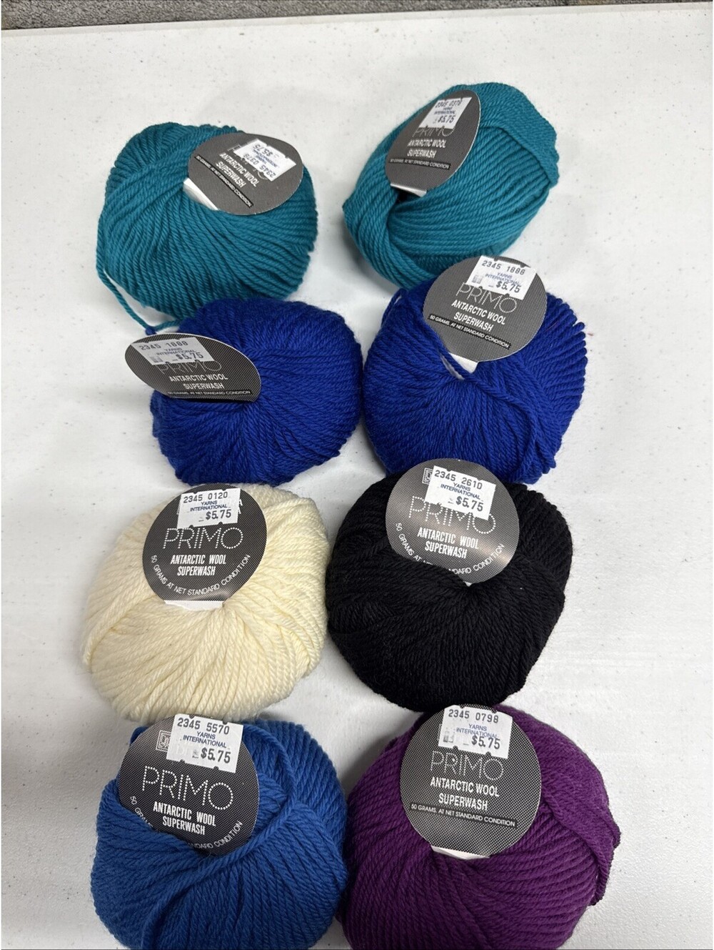 Filtura Di Crosa ‘Primo’ Antarctic Wool Mixed Color 8 Skein Lot